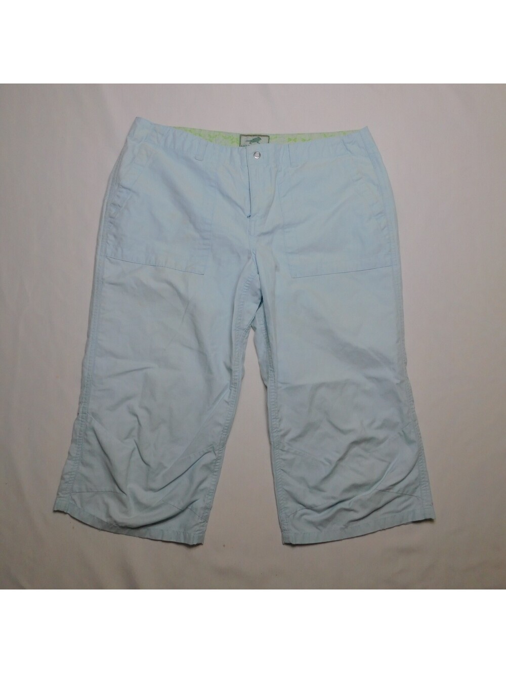 VTG Horny Toad Crop Capri Pants Size 6 Light Blue Gorpcore Outdoor Trail Utility